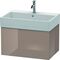 Duravit Waschtischunterbau L-CUBE 394x684x459mm cappuccino hochglanz