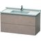 Duravit Waschtischunterbau L-CUBE 469x1020x558mm eiche kaschmir
