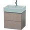 Duravit Waschtischunterbau L-CUBE 544x584x459mm eiche kaschmir
