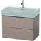 Duravit Waschtischunterbau L-CUBE 544x784x459mm eiche kaschmir