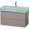 Duravit Waschtischunterbau L-CUBE 544x984x459mm eiche kaschmir