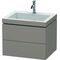 Duravit Waschtischunterbau L-CUBE m WT Vero Air 500x600x480mm 1 HL bas ma