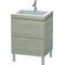 Duravit Waschtischunterbau L-CUBE m WT Vero Air 698x600x480mm 1 HL pi silv