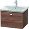 Duravit Waschtischunterbau BRIOSO Griff chrom 450x620x479mm nussbaum natur