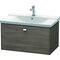 Duravit Waschtischunterbau BRIOSO Griff chrom 450x820x479mm pine terra