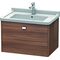 Duravit Waschtischunterbau BRIOSO Griff chrom 452x670x469mm nussbaum natur