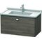 Duravit Waschtischunterbau BRIOSO Griff chrom 452x820x469mm pine terra