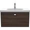 Duravit Waschtischunterbau BRIOSO Gri chrom 452x820x469mm kastanie dunkel