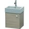 Duravit Waschtischunterbau BRIOSO 442x434x339mm Gri chr Ans li pine silver