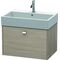 Duravit Waschtischunterbau BRIOSO Griff chrom 442x684x459mm pine silver