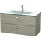 Duravit Waschtischunterbau BRIOSO Griffe chrom 553x1020x479mm pine silver