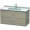 Duravit Waschtischunterbau BRIOSO Griffe chrom 563x1020x469mm pine silver
