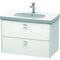 Duravit Waschtischunterbau BRIOSO Griffe chrom 563x820x469mm weiß matt