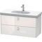 Duravit Waschtischunterbau BRIOSO Griffe chr 563x1020x469mm weiß hochglanz