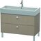 Duravit Waschtischunterbau BRIOSO Griffe chrom 570x984x459mm leinen
