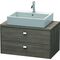 Duravit Konsolenunterschrank BRIOSO Griffe chrom 442x820x480mm pine terra