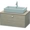 Duravit Konsolenunterschrank BRIOSO Griff chrom 442x920x550mm pine silver