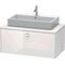 Duravit Konsolenunterschrank BRIOSO Gri chrom 442x1020x550mm weiß hochglanz
