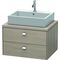 Duravit Konsolenunterschrank BRIOSO Griffe chrom 442x720x550mm pine silver