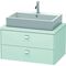 Duravit Konsolenunterschrank BRIOSO Griffe chr 442x820x550mm lichtblau matt