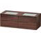Duravit Waschtischunterbau DURASTYLE 550x1400x500mm beids nussbaum dunkel