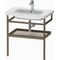Duravit Handtuchhalter DURASTYLE 440x740mm m Ablage taupe/nussbaum massiv