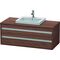 Duravit Waschtischunterbau KETHO 550x1200x496mm nussbaum dunkel