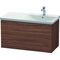 Duravit Waschtischunterbau L-CUBE 1020x481x555mm nussbaum dunkel