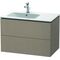 Duravit Waschtischunterbau L-CUBE 550x820x481mm, Becken links leinen