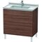 Duravit Waschtischunterbau L-CUBE 469x820x712mm nussbaum dunkel