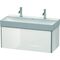 Duravit Waschtischunterbau XSQUARE 397x984x460mm weiß hochglanz