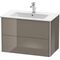 Duravit Waschtischunterbau XSQUARE 560x810x478mm flannel grey hochglanz