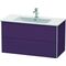 Duravit Waschtischunterbau XSQUARE 560x1010x478mm aubergine seidenmatt