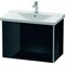 Duravit Waschtischunterbau XSQUARE 565x810x473mm schwarz hochglanz