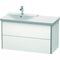 Duravit Waschtischunterbau XSQUARE Becken links 565x1010x473mm weiß matt