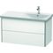 Duravit Waschtischunterbau XSQUARE Becken rechts 565x1010x473mm weiß matt