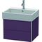 Duravit Waschtischunterbau XSQUARE 397x584x460mm aubergine seidenmatt