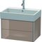 Duravit Waschtischunterbau XSQUARE 397x684x460mm cappuccino hochglanz