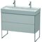 Duravit Waschtischunterbau XSQUARE 731x984x460mm nordic weiß seidenmatt