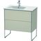 Duravit Waschtischunterbau XSQUARE 832x810x478mm, Becken links taupe matt