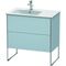 Duravit Waschtischunterbau XSQUARE 832x810x478mm Be li lichtblau seidenmatt