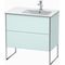 Duravit Waschtischunterbau XSQUARE 832x810x478mm Be rechts lichtblau matt