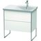 Duravit Waschtischunterbau XSQUARE Becken rechts 805x810x473mm weiß matt