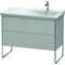 Duravit Waschtischunterbau XSQUARE Be rechts 805x1010x473mm betongrau matt