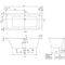 V&B Whirlpoolsystem ARCHITECTURA m BW R-eck 180x80 Tech. Pos 1 we