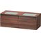 Duravit Waschtischunterbau DURASTYLE 550x1400x500mm beidseitig nussbaum natur