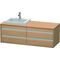 Duravit Waschtischunterbau KETHO 550x1400x496mm WT li europäische eiche