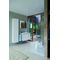 Duravit Hochschrank L-CUBE 400x243x1760mm Anschlag links weiß matt