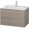 Duravit Waschtischunterbau L-CUBE 820x481x550mm pine silver
