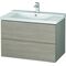 Duravit Waschtischunterbau L-CUBE 820x481x555mm pine silver